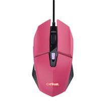 Mouse gamer felox com iluminacao em led gxt 109p rosa trust 25068