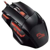 Mouse Gamer Fire Preto/Vermelho Usb Mo236 Multilaser Mouse Gamer Fire Preto/Vermelho Usb Mo236 Multilaser