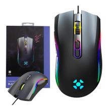 Mouse Gamer Fortrek Black Hawk Até 7200 DPI Com 13 Modos de Iluminação Rgb Frequência 125Hz Com 6 Botões Macro