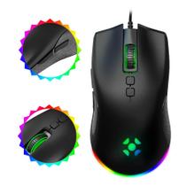 Mouse Gamer Fortrek Blackfire Até 7200 DPI Com 13 Modos de Iluminação Rgb Frequência 125Hz Com 6 Botões Macro