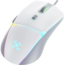 Mouse Gamer Fortrek Crusader 12800Dpi Branco, RGB