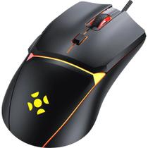 Mouse Gamer Fortrek Crusader 12800Dpi Preto, RGB