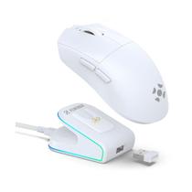 Mouse Gamer Fortrek Loyal Sem Fio 24000DPI 1000Hz Dock Carregamento Magnético Branco - 86964 Mouse Gamer Fortrek Loyal Sem Fio 24000DPI 1000Hz Dock Carregamento Magnético Branco - 86964