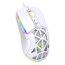Mouse Gamer Fortrek Striker RGB 12800DPI 1000Hz Com Fio Branco - 85979 Mouse Gamer Fortrek Striker RGB 12800DPI 1000Hz Com Fio Branco - 85979