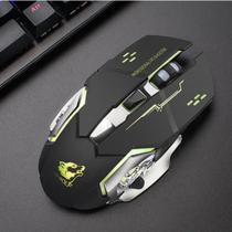 Mouse Gamer Free Wolf X8 150 IPS Sem Fio Óptico 6 Botões 2400 DPI Recarregável