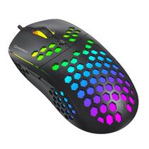 Mouse Gamer Gamemax MG8 RGB 6 Botões 6400 DPI Cabo Paracord Ultra Leve Estrutura Colmeia