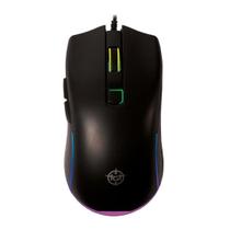Mouse Gamer GM50 com fio USB LED RGB 3600 Dpi 6 Botões Target