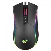 Mouse Gamer Havit Ms1001s, 4800dpi, Usb, Rgb, 7 Botões Preto Preto