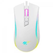 Mouse Gamer Havit MS1034 - 4800dpi - Iluminação RGB - 7 Botões - Branco - HVMS-MS1034-WH