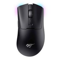 Mouse Gamer Havit MS966SE, RGB, 10000PI, 7 Botões, Wireless, Preto
