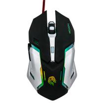 Mouse gamer hayom preto e cinza, 6 botoes, led rgb mu2906