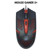 Mouse Gamer Jogo Cabo 1,20m DPI Ajustável Fps 5+ Vermelho Mouse Gamer Jogo Cabo 1,20m DPI Ajustável Fps 5+ Vermelho