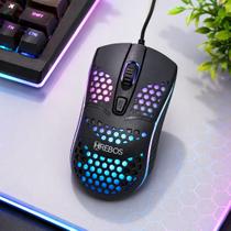 Mouse Gamer LED RGB 4 Botões 1200 DPI Hrebos HS-189