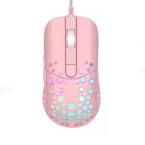 Mouse Gamer Led Rgb Jogo 3200 Dpi Ergonômico Rosa Wb905 Luuk Young