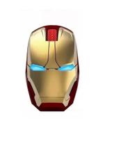 Mouse Gamer Led Sem Fio Homem De Ferro Iron Man Wireless