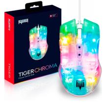 Mouse Gamer LED Transparente Chip A603EP de Alta Performance Resolução 1200, 1800, 2400, 3600 DPI