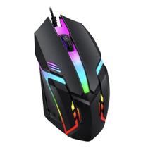 Mouse Gamer Lehmox Com Fio Cor Preto ideal jogos jogador