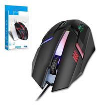 Mouse gamer lehmox ley 206 led pra jogo ergonomico com fio