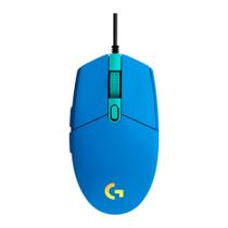 Mouse Gamer Logitech G203 LIGHTSYNC RGB, Efeito de Ondas de Cores, 6 Botões Programáveis e Até 8.000 DPI, Azul - 910-005795 Mouse Gamer Logitech G203 LIGHTSYNC RGB, Efeito de Ondas de Cores, 6 Botões Programáveis e Até 8.000 DPI, Azul - 910-005795