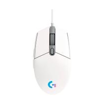 Mouse Gamer Logitech G203 LIGHTSYNC RGB, Efeito de Ondas de Cores, 6 Botões Programáveis e Até 8.000 DPI, Branco - 910-005794 Mouse Gamer Logitech G203 LIGHTSYNC RGB, Efeito de Ondas de Cores, 6 Botões Programáveis e Até 8.000 DPI, Branco - 910-005794