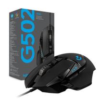 Mouse gamer logitech g502 - 11 botoes - ajustavel - hero rbg preto