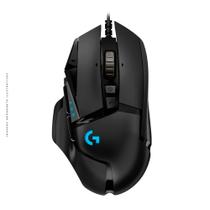 Mouse Gamer Logitech G502 Hero, RGB Lightsync, 11 Botões, 16000 DPI, Preto - 910-005550