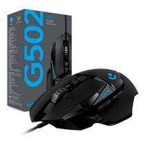 Mouse Gamer Logitech G502 HERO USB LightSync RGB Ajuste de Peso
