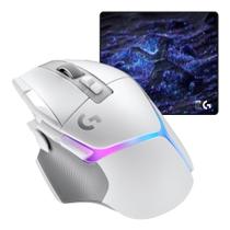 Mouse gamer Logitech G502 X PLUS sem fio RGB com mousepad