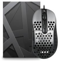 Mouse Gamer Motospeed Darmoshark N1 Essential Sensor ZEUS6400, 6400 DPI, RGB, 6 Botões, USB Cabo 1,8m, Prata