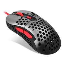 Mouse Gamer Motospeed Darmoshark N1 PMW3389 Cinza/Vermelho, FMSMS0095PTO