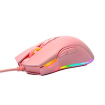 Mouse Gamer Motospeed V70 Essential, RGB, 7 Botões, 12.400DPI, Rosa - FMSMS0085RSA
