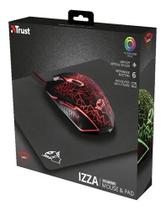 Mouse gamer mouse led & mousepad trust izza gxt 783