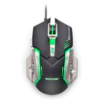 Mouse Gamer Multilaser 2400DPI 6 Botoes Grafite Preto - MO269