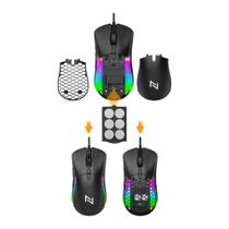 Mouse Gamer Neologic Custom, RGB, 12000 DPI, Shape Extra, Ajuste de Peso, Preto - CTM-12DPI Mouse Gamer Neologic Custom, RGB, 12000 DPI, Shape Extra, Ajuste de Peso, Preto - CTM-12DPI
