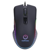 Mouse Gamer One Power Led Rainbow 7 Botões 3.200 DPI - STRIKE Mouse Gamer One Power Led Rainbow 7 Botões 3.200 DPI - STRIKE