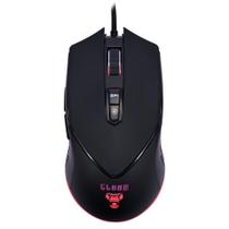 Mouse Gamer Para Escritório Clanm 10000DPI Sensor Óptico Alta Performance Cabo de 1,5m Botões Macro Com Iluminação Rgb