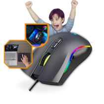 Mouse Gamer Para Jogo 7200 Dpi Com MACRO Led RGB USB compatível COMPUTADOR PC NOTEBOOK VIDEOGAME