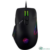 Mouse Gamer para Jogo Draxen DN90 Preto Luz LED RGB 16000DPI