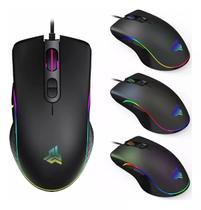 Mouse Gamer Para Jogo Led Rgb Usb 4800dpi Óptico 7 Botões