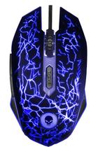 Mouse Gamer Preto E Azul Light Bright