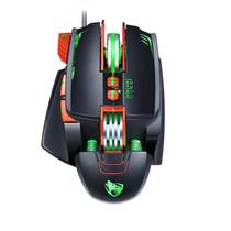 Mouse Gamer Pro V9 com Fio - 3200 DPI Ajustável, 8 Botões Personalizáveis e RGB Mecânico