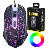 Mouse Gamer Profissional Para Jogos Pc Notebook 125Hz Led Colorido Rainbaw Conexão USB Cabo 1,5m Até 3600DPI