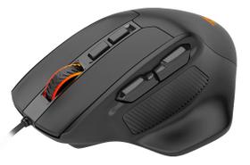 Mouse Gamer Redragon 12400 DPI USB 7 Botões M806-RGB - Preto