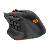Mouse Gamer Redragon Aatrox RGB 12400 DPI Sensor MMO PAW33215 Botões Programáveis USB Preto M811-RGB