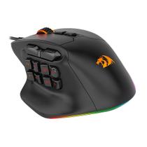 Mouse Gamer Redragon Aatrox, RGB, 12400 DPI, Sensor MMO PAW3327, 15 Botões Programáveis, USB, Preto - M811-RGB