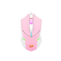 Mouse Gamer Redragon Centrophorus 2 Rosa Branco Rgb 7200Dpi