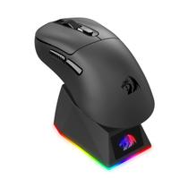 Mouse Gamer Redragon Ebony RGB Sem Fio 24000DPI Dock Carregamento Magnético Preto - M998-STD-1K