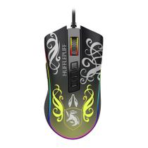 Mouse Gamer Redragon Harry Potter Cobra RGB Hufflepuff Preto e Amarelo