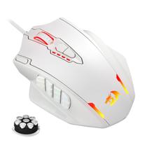 Mouse Gamer Redragon M908 Impact RGB - 12.400 DPI - Branco