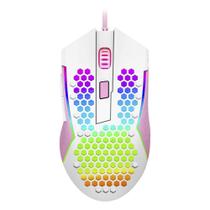 Mouse Gamer Redragon M987Wp Reaping Elite Rgb Branco Rosa